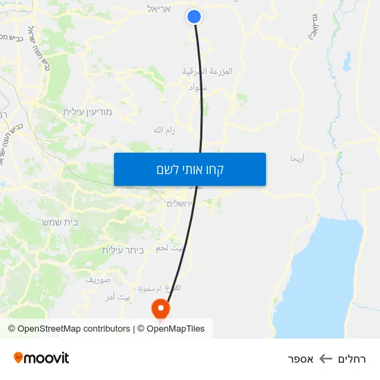 מפת רחלים לאספר