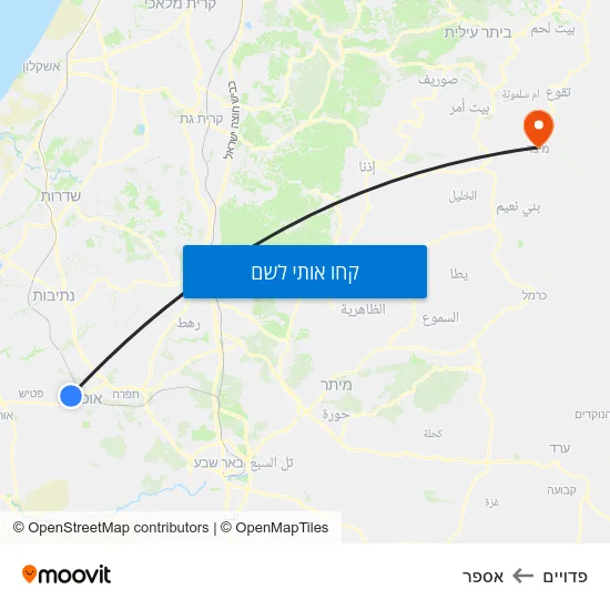 מפת פדויים לאספר