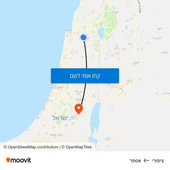 מפת ציפורי לאספר