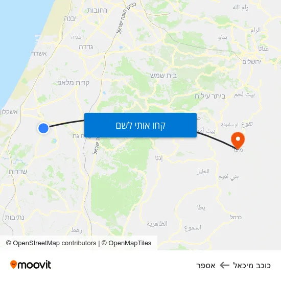 מפת כוכב מיכאל לאספר