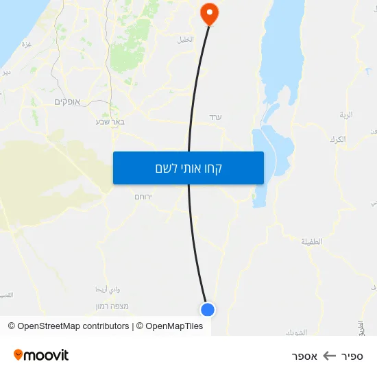 מפת ספיר לאספר