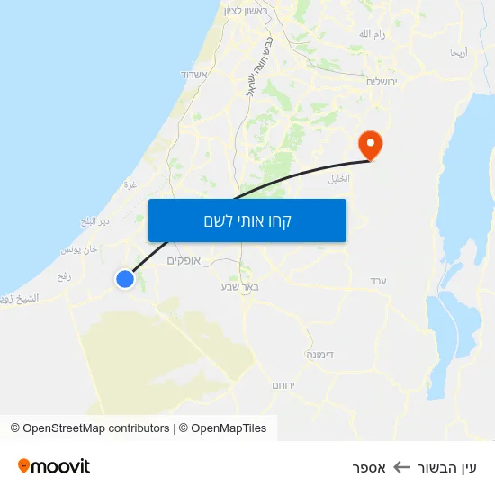 מפת עין הבשור לאספר