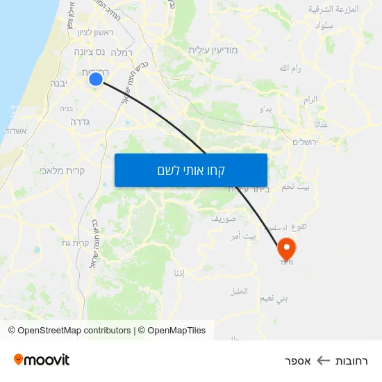 מפת רחובות לאספר
