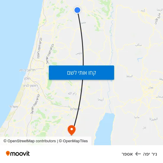מפת ניר יפה לאספר