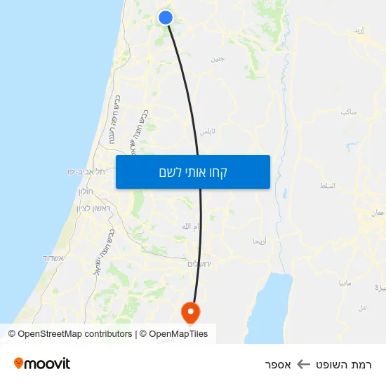 מפת רמת השופט לאספר
