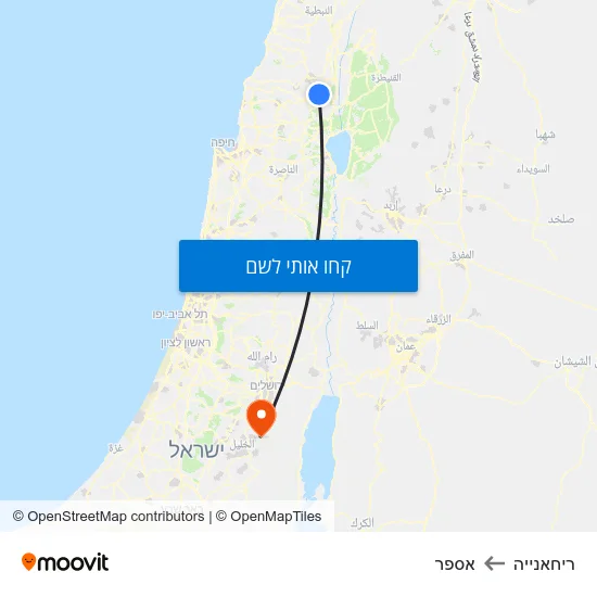 מפת ריחאנייה לאספר