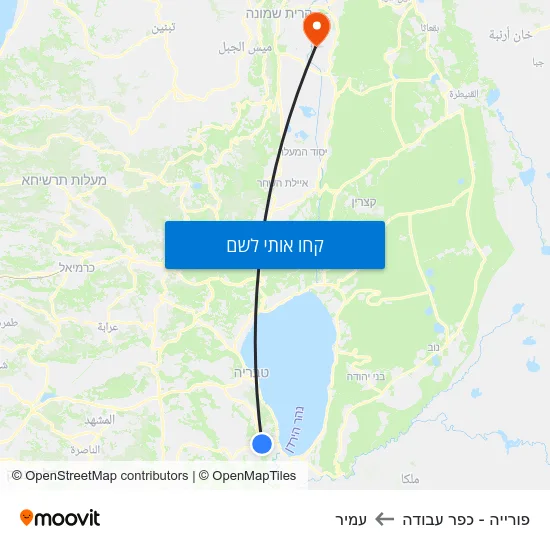מפת פורייה - כפר עבודה לעמיר