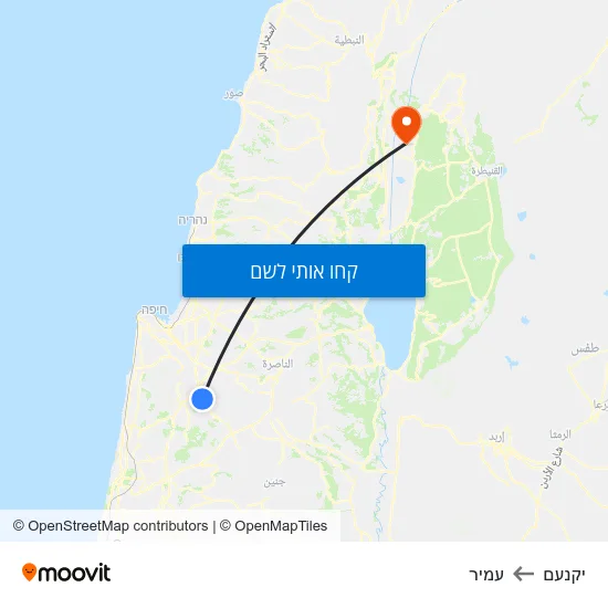 מפת יקנעם לעמיר
