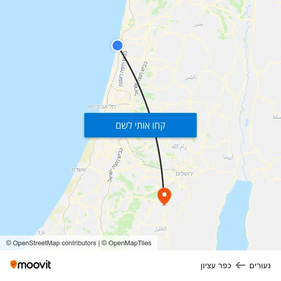 מפת נעורים לכפר עציון