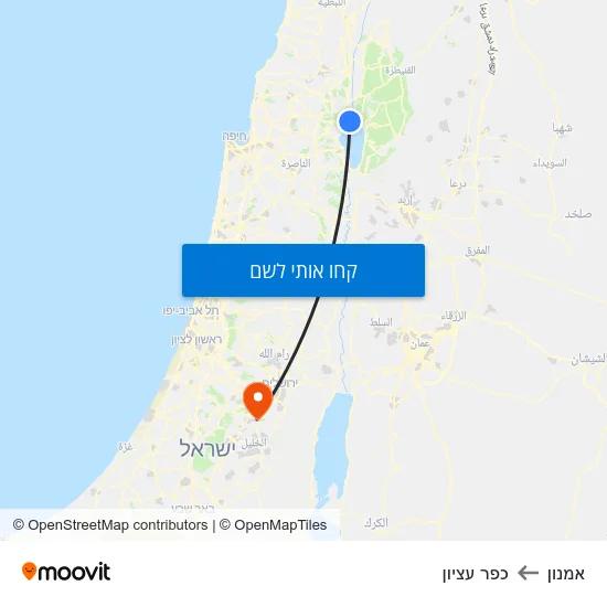 מפת אמנון לכפר עציון