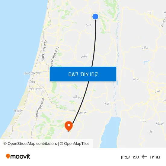 מפת נורית לכפר עציון