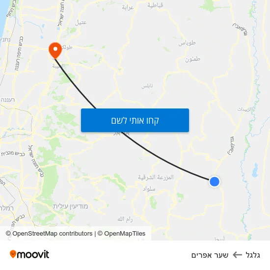 מפת גלגל לשער אפרים