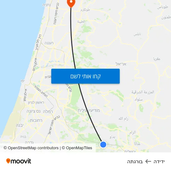 מפת ידידה לבורגתה
