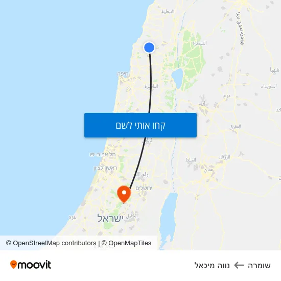 מפת שומרה לנווה מיכאל