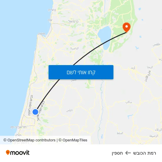 מפת רמת הכובש לחספין