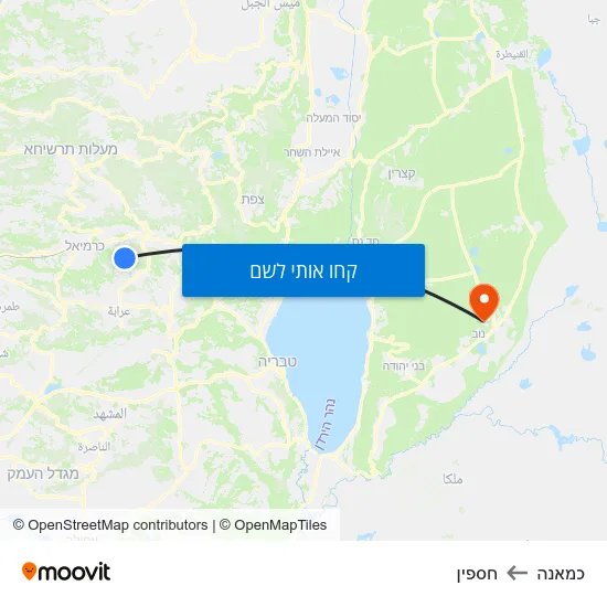 מפת כמאנה לחספין