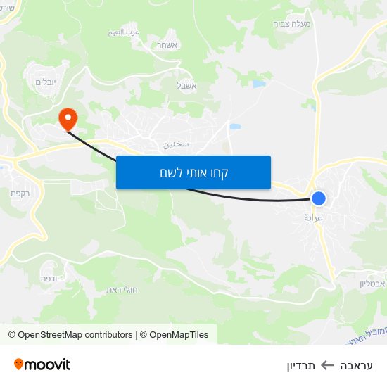 מפת עראבה לתרדיון