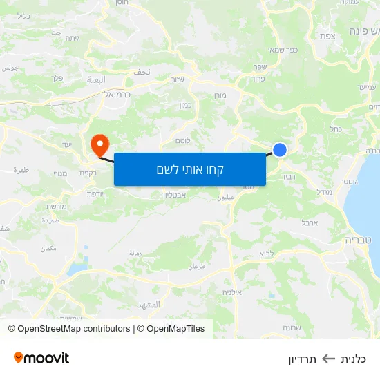 מפת כלנית לתרדיון