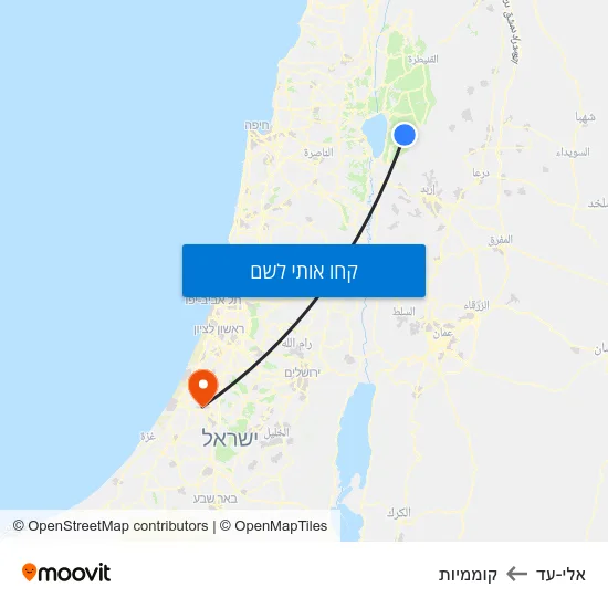 מפת אלי-עד לקוממיות