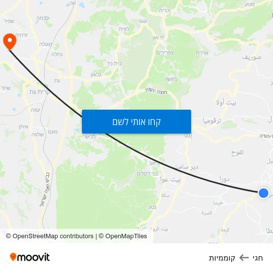 מפת חגי לקוממיות