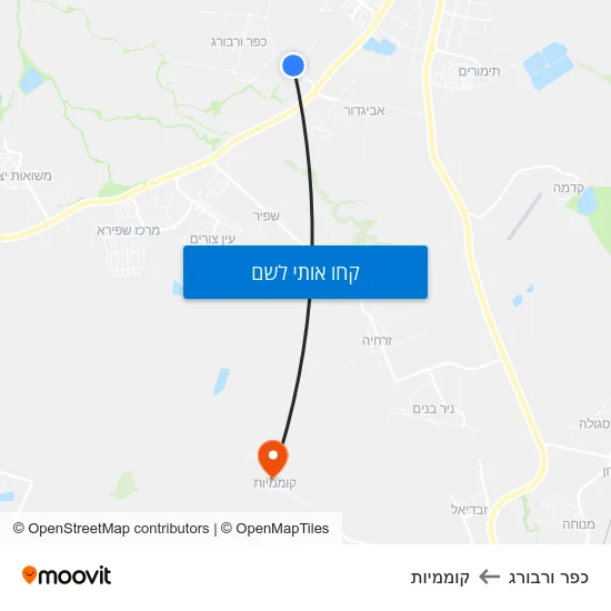 מפת כפר ורבורג לקוממיות