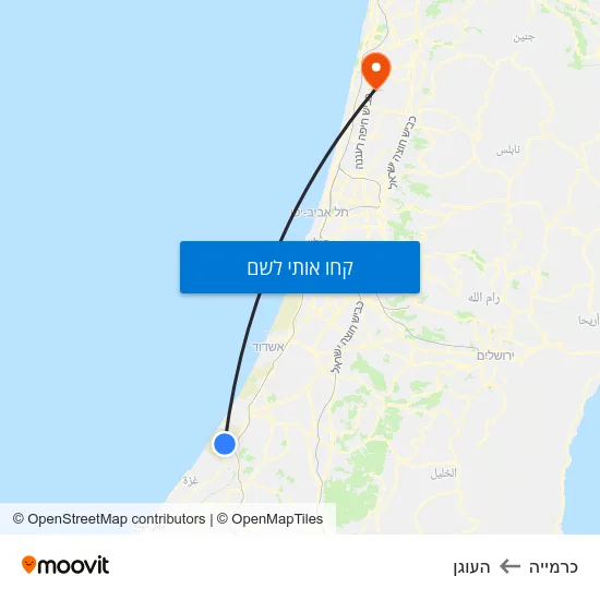 מפת כרמייה להעוגן