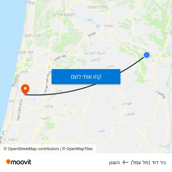 מפת ניר דוד (תל עמל) להעוגן