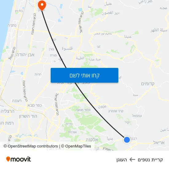 מפת קריית נטפים להעוגן