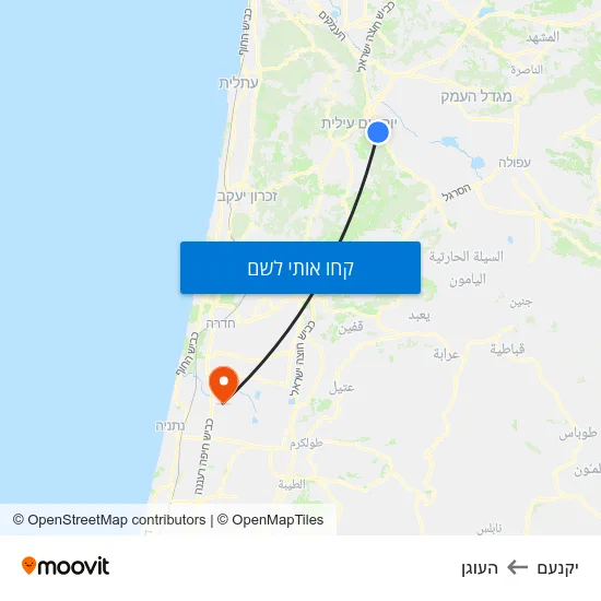 מפת יקנעם להעוגן