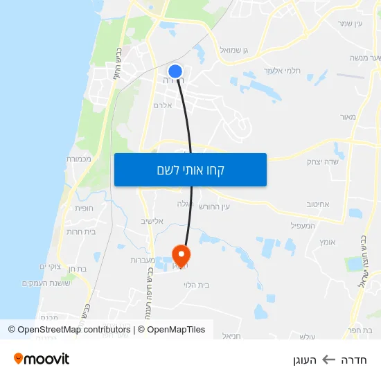 מפת חדרה להעוגן