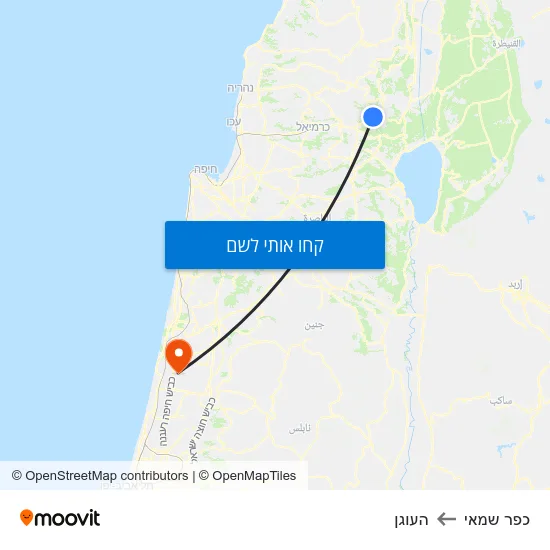 מפת כפר שמאי להעוגן