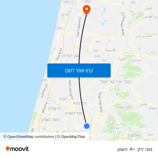 מפת נווה ירק להעוגן
