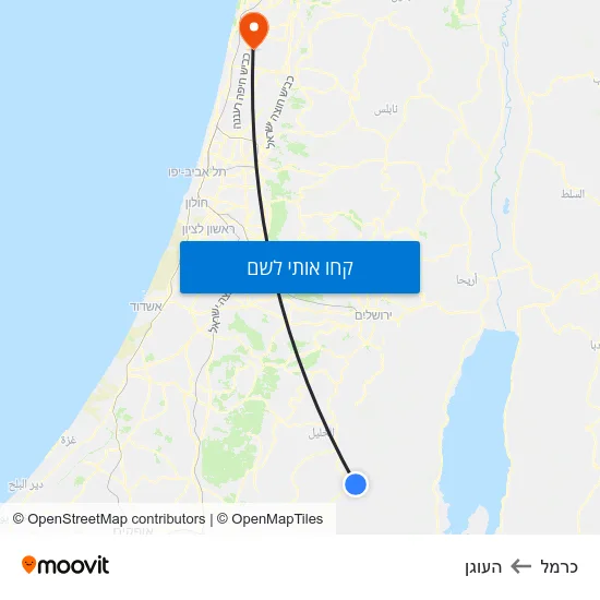 מפת כרמל להעוגן