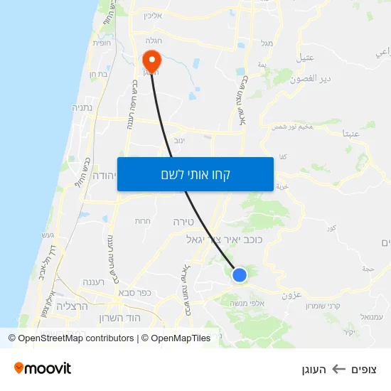 מפת צופים להעוגן