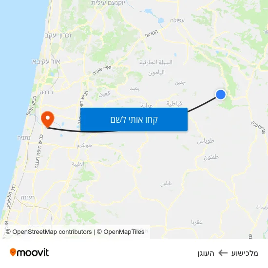 מפת מלכישוע להעוגן