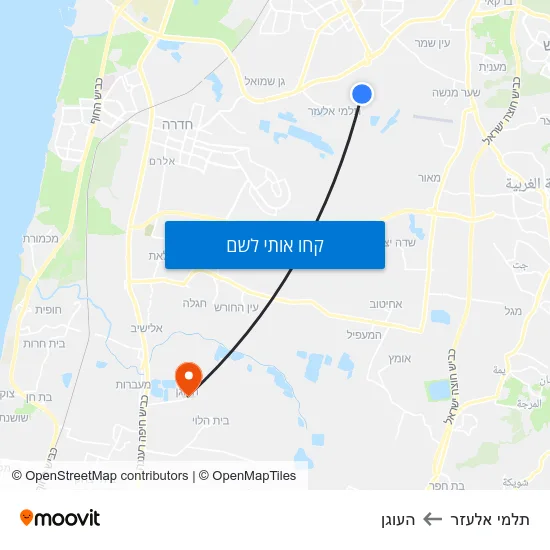 מפת תלמי אלעזר להעוגן