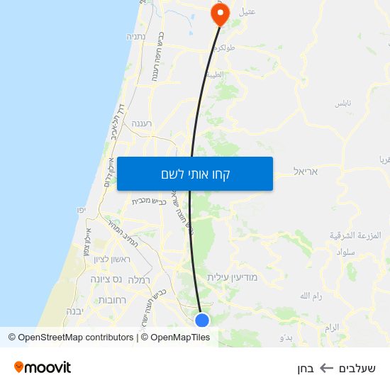 מפת שעלבים לבחן