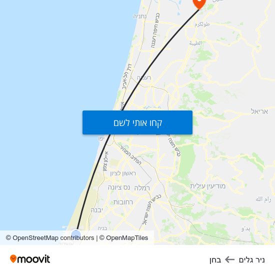 מפת ניר גלים לבחן