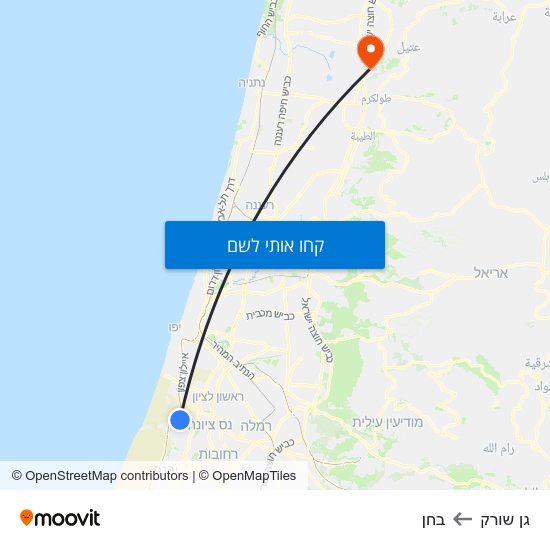 מפת גן שורק לבחן