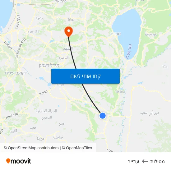מפת מסילות לעוזייר