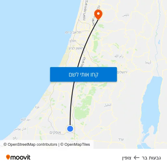 מפת גבעות בר לצופין