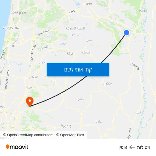 מפת מסילות לצופין