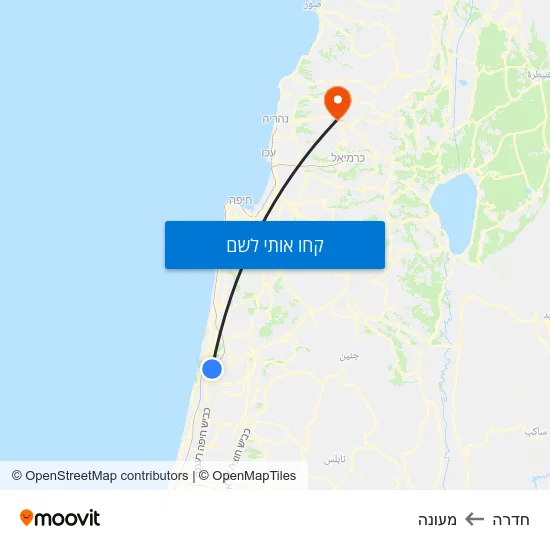 מפת חדרה למעונה