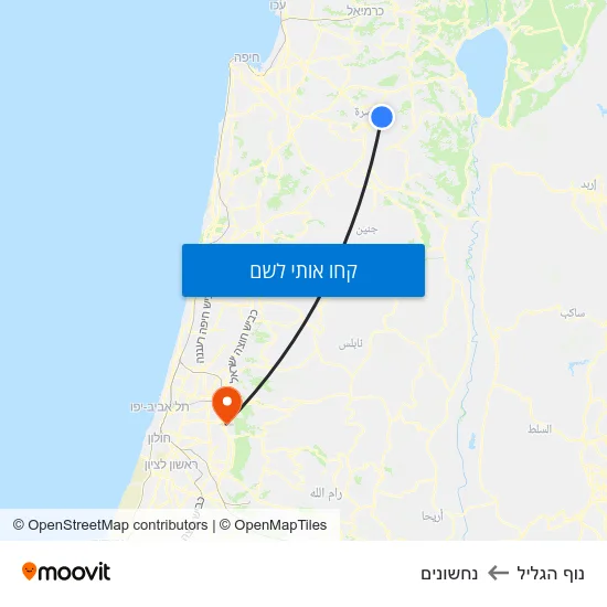 מפת נוף הגליל לנחשונים