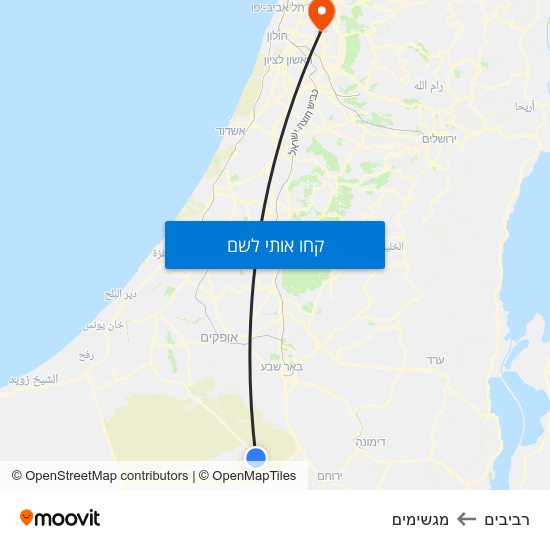 מפת רביבים למגשימים