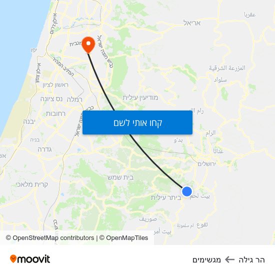 מפת הר גילה למגשימים