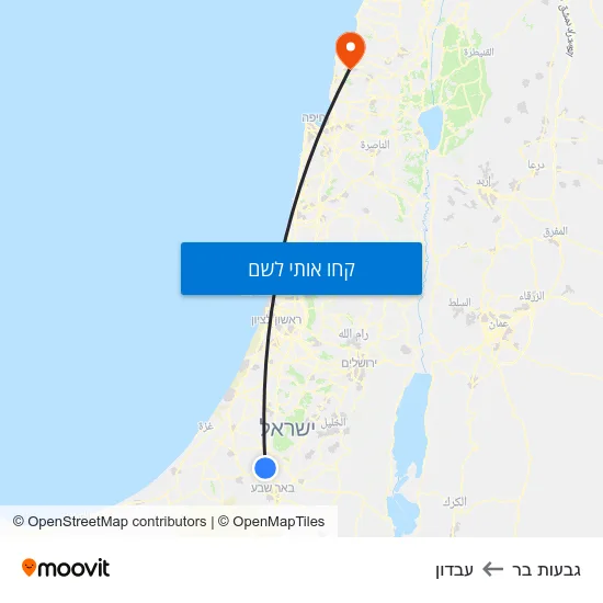 מפת גבעות בר לעבדון