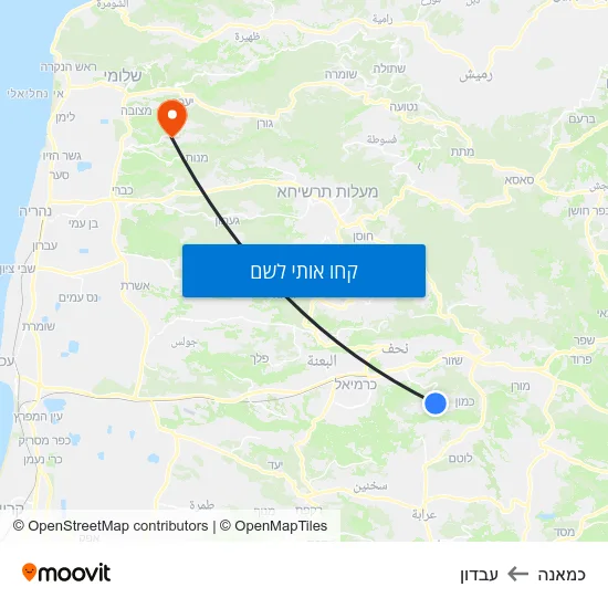 מפת כמאנה לעבדון