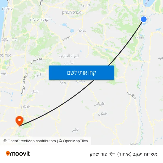 מפת אשדות יעקב (איחוד) לצור יצחק