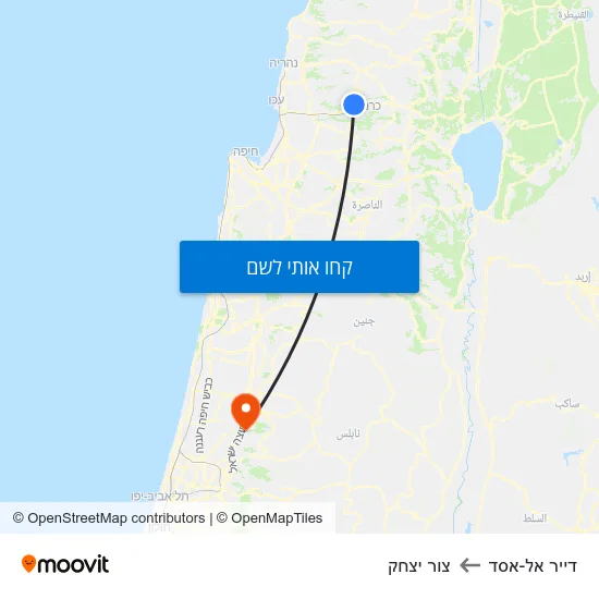 מפת דייר אל-אסד לצור יצחק